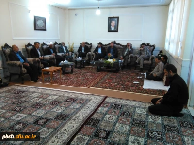 دیدار کارکنان دانشگاه فرهنگیان با خانواده  حاج محمد جواد فیاض جان باخته  فاجعه منا