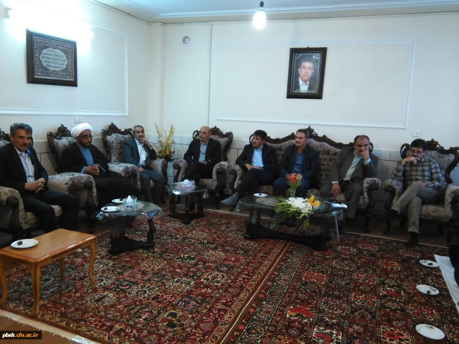 دیدار کارکنان دانشگاه فرهنگیان با خانواده  حاج محمد جواد فیاض جان باخته  فاجعه منا 4