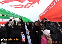 حضور دانشجو معلمان پردیس شهید باهنر در راهپیمایی پر شکوه 22 بهمن 6