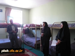 بازدید سرپرست و مسئولین پردیس شهید باهنر شهرکرد از خوابگاه شبانه روزی 4