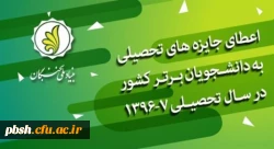 فراخوان بنیاد ملّی نخبگان 

اعطای جایزه های تحصیلی به دانشجویان صاحب استعداد برتر 2
