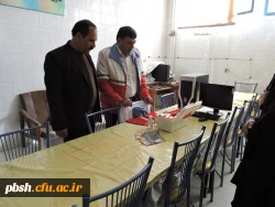 بازدید هلال احمر از اتاق هلال احمر پردیس باهنر