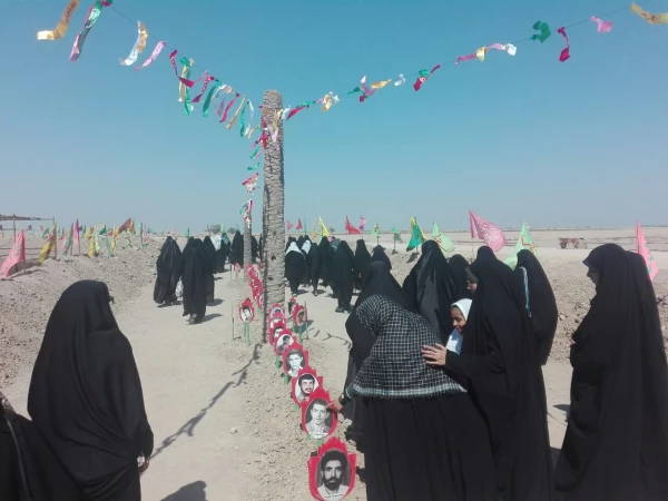 حضور جمعی از دانشجو معلمان دانشگاه فرهنگیان پردیس شهید باهنر شهرکرد در اردوی راهیان نور مناطق جنوب 2