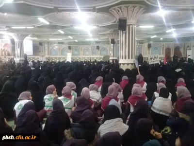 حضور دانشجویان پردیس شهید باهنر در تجمع ۱۰هزار نفری بسیجیان استان