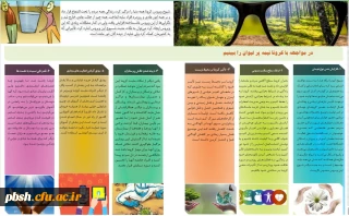 به مناسبت گرامیداشت هفته بهداشت روان:
                                                      "در مواجهه با کرونا نیمه پر لیوان را ببینیم"