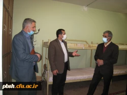 بازدید رئیس هیات مدیره خیرین دانشگاه فرهنگیان استان از فضای خوابگاهی، رفاهی و دانشجویی پردیس شهید باهنر 5