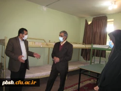 بازدید رئیس هیات مدیره خیرین دانشگاه فرهنگیان استان از فضای خوابگاهی، رفاهی و دانشجویی پردیس شهید باهنر 6