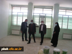 بازدید رئیس هیات مدیره خیرین دانشگاه فرهنگیان استان از فضای خوابگاهی، رفاهی و دانشجویی پردیس شهید باهنر 7