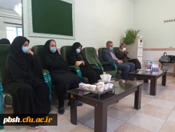 دیدار و گفتگو صمیمانه سرپرست مدیریت امور پردیس های استان با کارکنان پردیس شهید باهنر 2