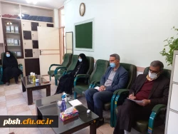 دیدار و گفتگو صمیمانه سرپرست مدیریت امور پردیس های استان با کارکنان پردیس شهید باهنر 3